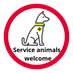 Service animals welcome